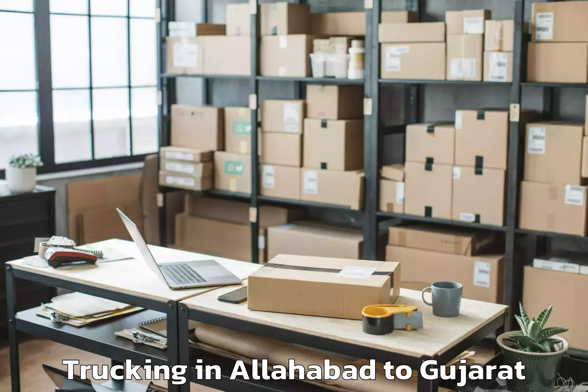 Book Your Allahabad to Vaghodia Trucking Today